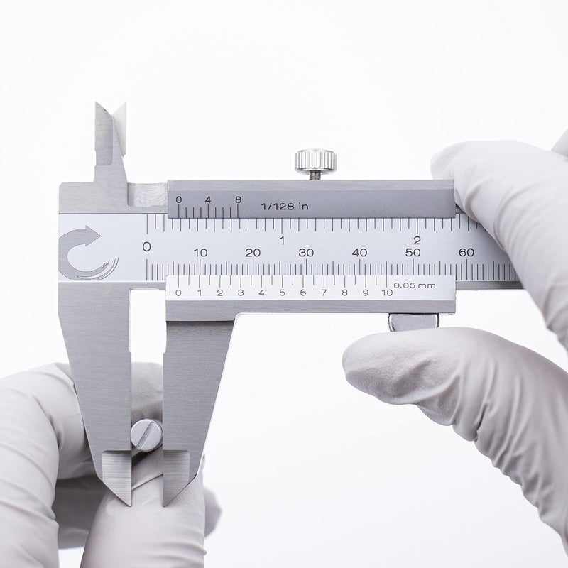 Clockwise Tools Vernier Caliper, DVLR-0605 0-6 Inch/150 mm, Inch (Fraction)/Metric, Stainless Steel - Image 3